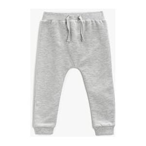 Koton Jogger Sweatpants Elastic Waistband Drawstring Pantalon de survêtement Unisexe pour bébé, Gris (023), 9-12 mois