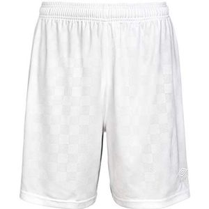 UMBRO Checkered Short, wit, M heren, Wit.