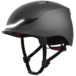 Lumos Street Smart Helmet | Fietshelm | Urban | Skateboard, Scooter, fiets accessoires | LED-lampen voor en achter | richtingaanwijzers | Remlichten | Bluetooth aangesloten | Volwassene (Black)