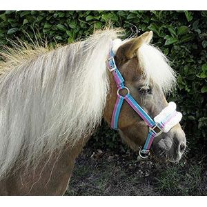 Rhinegold Pony ketting met gestreepte bontrand