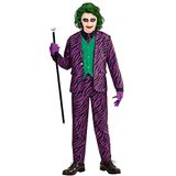 Widmann Ondeugend clownkostuum voor kinderen, met jas met vest, broek en stropdas, voor carnaval, Halloween en themafeest