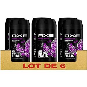 AXE Provocation deodorant spray voor heren, 48 uur non-stop frisse geur, kokos en zwarte peper geur (6 x 200 ml)