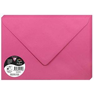 Clairefontaine 11292C – verpakking met 25 afzonderlijke kaarten – formaat 7 x 9,5 cm – 210 g/m² – kleur: goud – uitnodigingskaarten voor evenementen en briefwisseling – Pollen-serie – premium papier glad