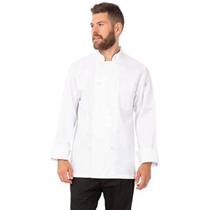 Chef Works A371-l koksjas met man, wit