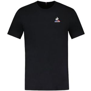 Le Coq Sportif T-shirt uniseks, zwart, M, zwart.