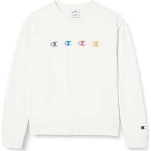Champion Legacy Graphic Shop G Ultralicht Powerblend Fleece Crewneck Sweatshirt voor meisjes, Wit