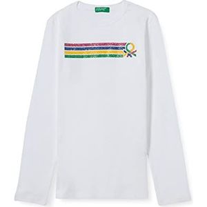 United Colors of Benetton Shirt voor meisjes en meisjes, wit 101