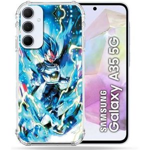 Cokitec Versterkte hoes voor Samsung Galaxy A35 5G Manga Dragon Ball Vegeta blauw