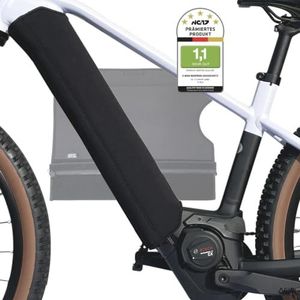 NC-17 Connect E-Bike beschermhoes voor accu in de onderste buis, gepatenteerd bevestigingssysteem door ritssluiting en klittenbandsluiting, thermische hoes voor 30-38 cm accu