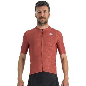 Sportful Checkmate Jersey T-shirt voor heren, Chili Red Mauve