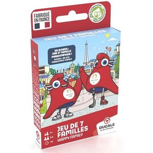 La Ducale - Spel van 7 families Mascotte JO Paris 2024 – kaartspel voor kinderen en familie – vanaf 4 jaar – gemaakt in Frankrijk