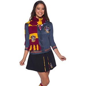 Rubie's Officiële Harry Potter Griffoendor Deluxe sjaal, kostuumaccessoire voor kinderen en volwassenen, eenheidsmaat, leeftijd vanaf 6 jaar