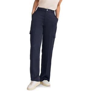 Street One A377455 satijnen broek voor dames, Donkerblauw