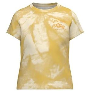NAME IT Nkfvelukka Ss Top H Short T-shirt voor meisjes, Aspen goud