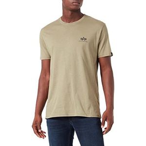 ALPHA INDUSTRIES t-shirt heren korte mouwen, olijfgroen/zwart