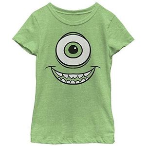 Disney Monster's Inc. - Mike Face Short Sleeve T-shirt voor meisjes, Apple Groen