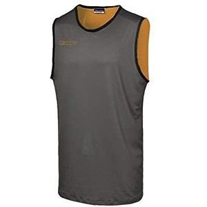 Kappa Ponza T-shirt voor heren, meerkleurig (Smoke Grey/Orange)