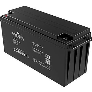 Offgridtec® AGM-loodaccu, 154 Ah 12 V, cyclusbestendig, UPS vervanging, VRLA, voor camper, boot, op zonne-energie