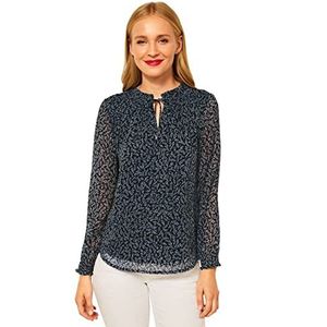 Street One Chiffon blouse voor dames, Mid Sunny Blue