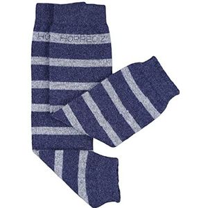 Hoppediz Baby Leg warmers kasjmier / merinowol (blauw/grijs)