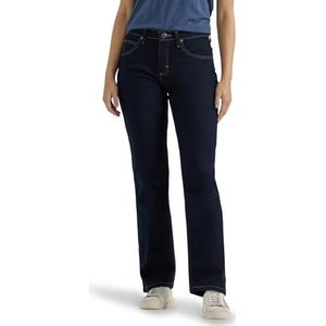Riders by Lee Indigo Regular Fit Straight Jeans voor dames, regular fit, jeans met rechte pijpen, Dark 46 S, Donker