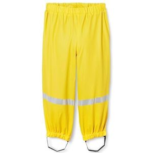 Playshoes Regenbroek voor kinderen, overtrekbroek voor jongens, wind- en waterdicht, broek met tailleband, geel (geel 12), 116