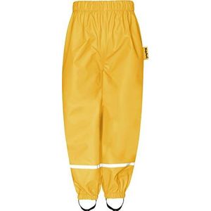 Playshoes Regenbroek voor kinderen, overtrekbroek voor jongens, wind- en waterdicht, broek met tailleband, geel (geel 12), 140