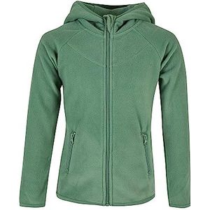 Urban Classics Fleece hoodie met ritssluiting voor meisjes, gebreide trui, sweater voor meisjes, Salvia