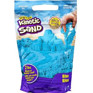 Kinetic Sand, Origineel sensorisch vormbaar speelgoed voor kinderen, blauw, 0,9 kg, hersluitbare zak, vanaf 3 jaar