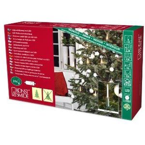 Konstsmide 1165-000 Slim Line kerstboomslinger + 10 kleine kaarsen + schakelaar + 10 warmwitte leds 4,5 V