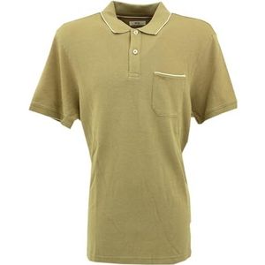 BRAX Stijl Paddy Two Tone Piqué Poloshirt, dubbelkleurig, sportief, poloshirt voor heren, Beige