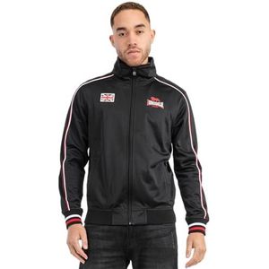 Lonsdale Skellberry Trainingsjack voor heren, Zwart/Rood/Wit