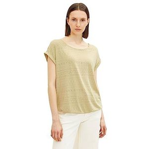 TOM TAILOR t-shirt dames, 28725 - middelgrote olijf