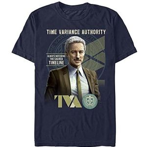 Marvel Loki Magazine Cover Organic T-Shirt Korte Mouw Unisex Navy Blue, XXL, marineblauw