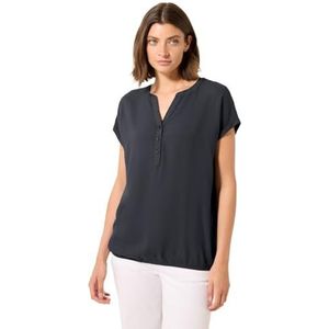 Cecil TOS Solid Blouse Volcanic Grey L, Gris volcanique, L