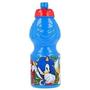 ALMACENESADAN 0654, Sport Sonic Bottle; voor de eerste schooldag of voor elke gelegenheid; inhoud 400 ml; herbruikbaar kunststofproduct, BPA-vrij