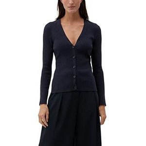 s.Oliver Cardigan met lange mouwen voor dames, Blauw