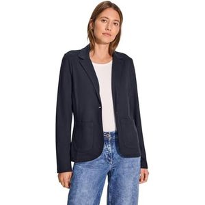 Cecil B212235 Basic gestructureerde blazer voor dames, Universeel blauw