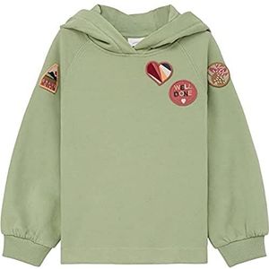 s.Oliver Meisjes sweatshirt met capuchon, groen, 116-122, Groen