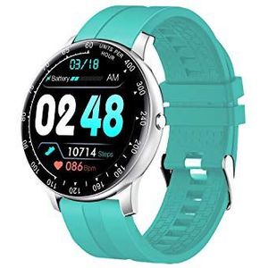 InnJoo inspire Smartwatch voor heren, zilverkleurig/blauw