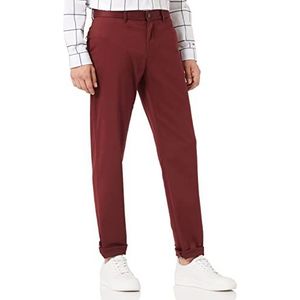 Tommy Hilfiger Tapered Tech Stretch Twill Flex Loose Fit Jeans Baggy heren, Deep Red 102-910