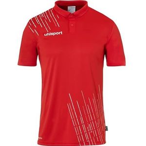 uhlsport Uhlsport Score 26 Poly Poloshirt voor heren en jongens, sportpolo, Rood/Wit