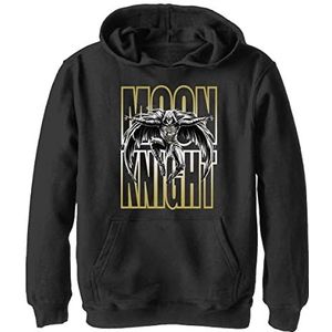 Marvel Moon Jumps Sweatshirt met capuchon, uniseks, kinderen, jongens, SCHWARZ