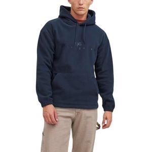 Jack & Jones Jorsilverlake Fleece Hoodie voor heren, Blauw