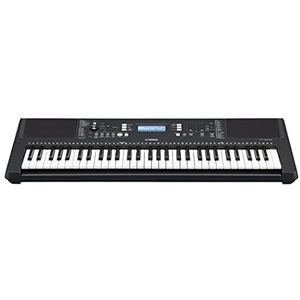 Yamaha PSR-E373 regelbaar toetsenbord – Dynamisch Muziekinstrument met 61 toetsen, inclusief cadeaubon voor 2 online lessen bij de Yamaha Music School, in het zwart