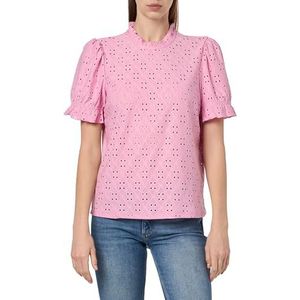 Vila T-shirt Vikawa S/S Flounce Top-Noos pour femme, Lavande pastel, M