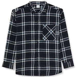 JACK&JONES PLUS Jordennis Check Becks Relax Shirt Pls Homme, Blazer Bleu Marine, 6XL grande taille