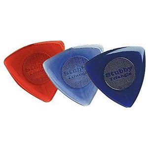 Jim Dunlop Tri Stubby gitaarplectrums (1,5 mm/2 mm/3 mm) 3 mm