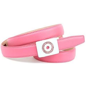 Anthoni Crown Leren riem voor dames, Roze