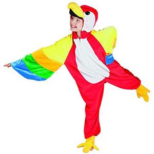 Boland - Kinderkostuum papegaai van pluche, carnaval, themafeest, kostuum, theater